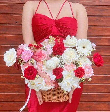 Ruby Quartz Bliss Basket (L)